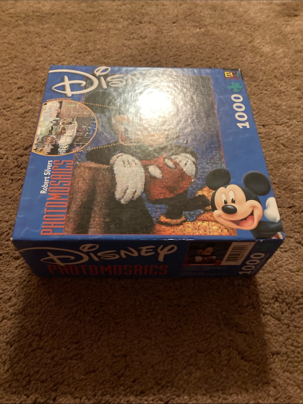Disney Mickey Mouse Photomosaics Puzzle - Blue Box with Red & Black Artwork